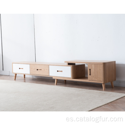 Recicle el mueble de tv de madera moderno / el soporte de madera de los muebles de la sala de estar de madera con el gabinete